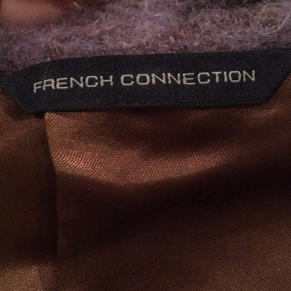 French connection purple wool midi skirt - Picture 5 of 5